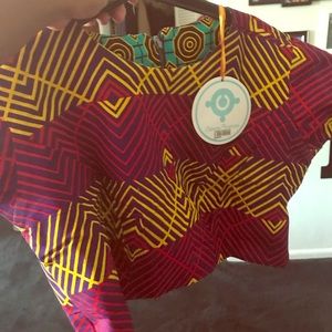 Reversible Ankara print crop top